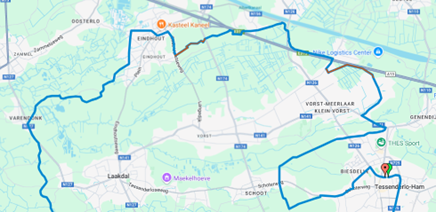 route Laakdal Wesp a Looi