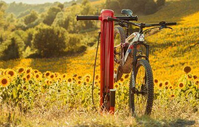 6 fietsherstelzuilen in Laakdal