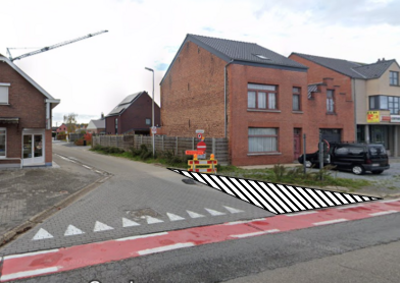 Diestse Baan - simulatie wegmarkeringen