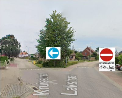 simulatieweergave Lakstraat