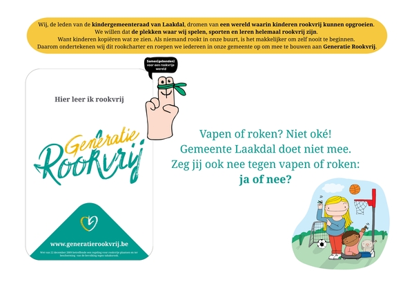 Charter Generatie Rookvrij - kindergemeenteraad